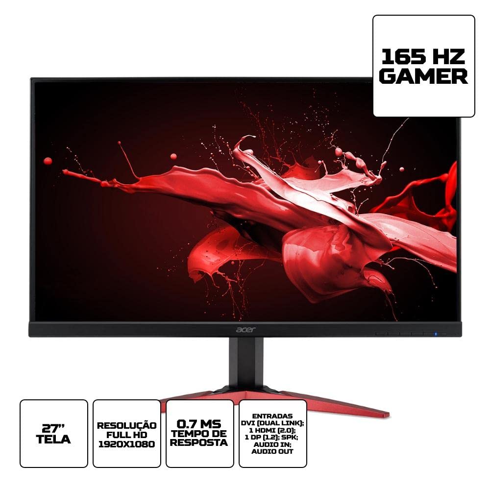 Acer ゲーミングモニター KG271Pbmidpx 27型　165Hz Monitor Gamer Acer Kg271 P Full Hd 1ms 165hz 27'amd Freesync