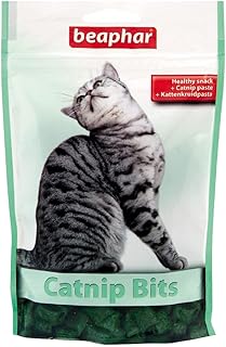 BEAPHAR - Cat Nip Bits - For Cats - Catnip, Malt - Supports Health, Wellbeing, Dental Care - 150 g product image