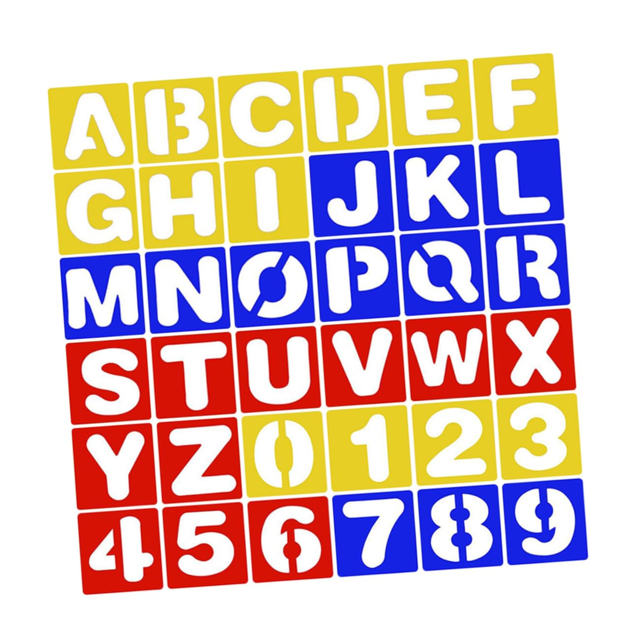 3pièces Pochoirs De Dessin Garçon Fille Modèles Alphabétiques Et Numériques Pet Outils De Graffiti Et Apprentissage Créatif Pour Projets Artistiques Et Activités Manuelles