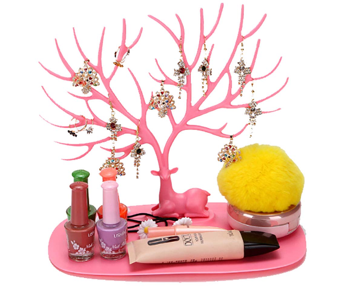 Marolaya-Antler Jewelry Display Stand Earring Necklace, Jewelry Organizer Multi-Color Optional