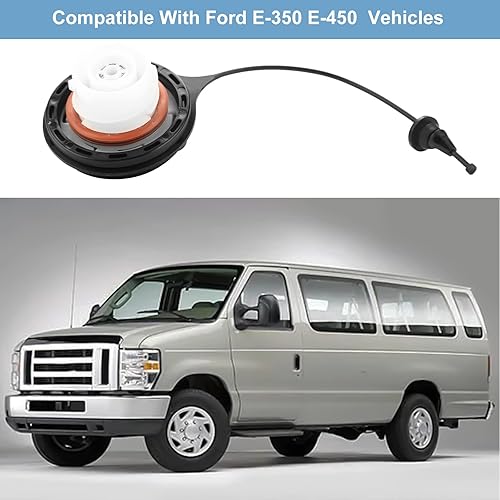 Miniatura 2 de Tapa de llenado del depósito de combustible, tapa de gasolina compatible con Ford E-350 Super Duty 2009-2019, E-450 Super Duty 2009-2019, F59