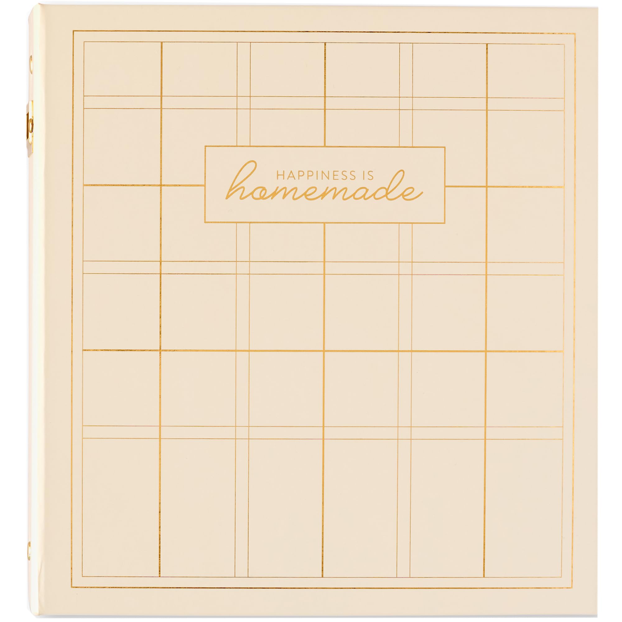 Passionate Penny Pincher Recipe Card Binder (Plaid) | 3 Ring Binder | Recipe Holder Organizer | 52 Dual Pocket Sleeves | 104 Recipe Cards | 12 Double-Sided Tabs | Kitchen Conversion Chart