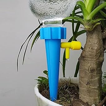 Cayster Self-watering spikes for plants, Self-watering spikes for plants, Self-watering spikes for plants, Drip irrigation system, home, garden (2 Pcs)