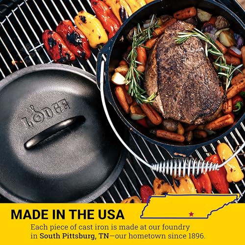 Lodge Pre-Seasoned Cast Iron Dutch Oven with Bail Handle, 9 Quart - image 7