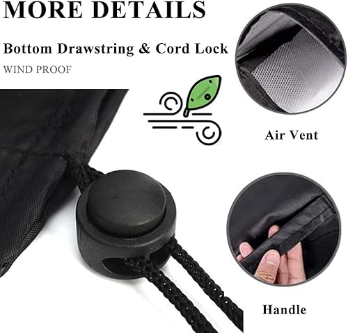 Miniatura 2 de Cubierta para tanque de propano de 20 libras, cubierta protectora para latas de gas propano ventilado, bolsa de almacenamiento de botellas de