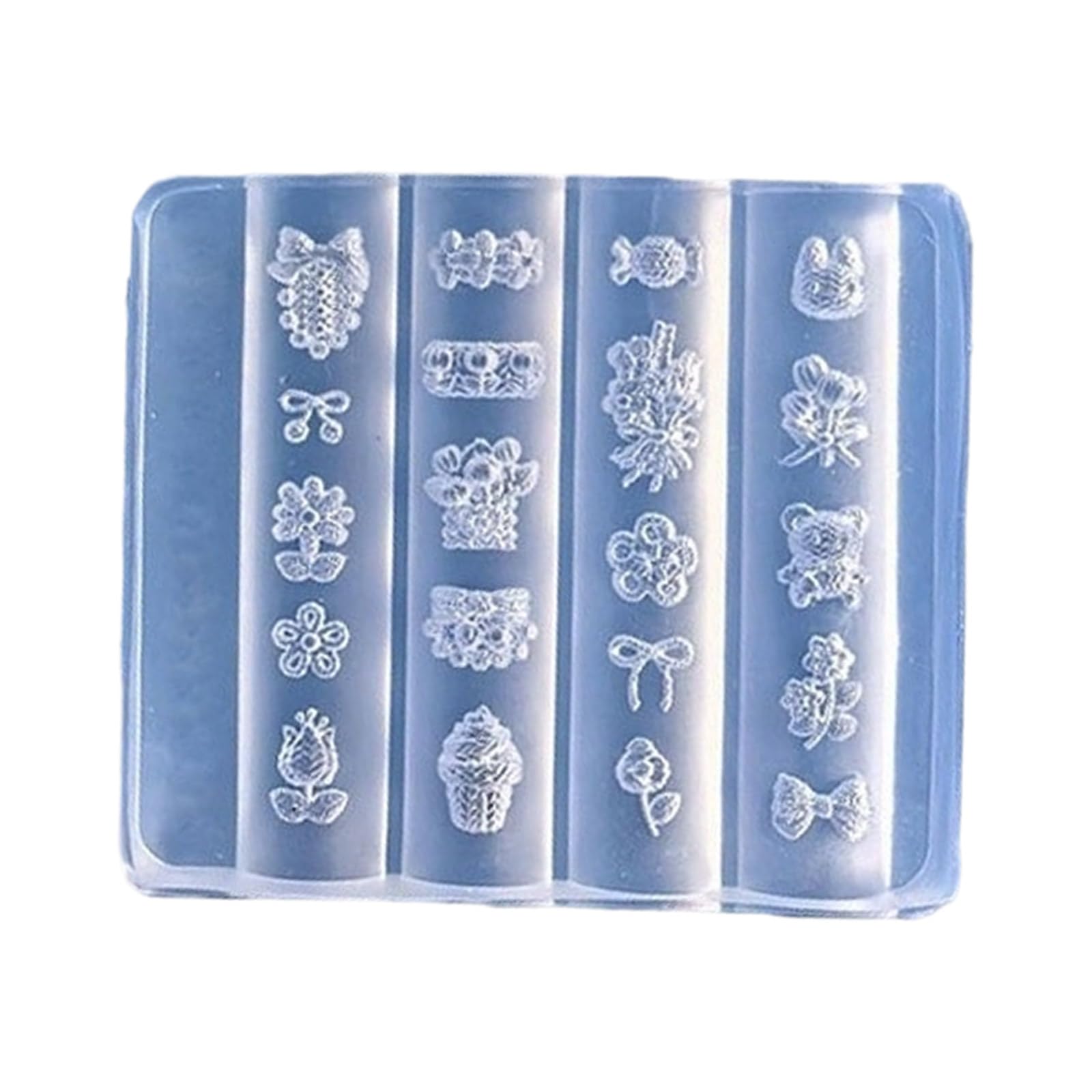 Lerpwige Nails Decors Silicone Mold Stamping Templates Molds Carving Enthusiasts Nail Art Silicone