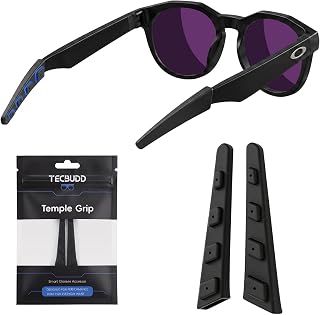 Anti-Slip Ear Grips for Oakley Meta HSTN Smart Glasses Accessories | Protective Silicone Temple Shield Sleeves for Oakley Meta HSTN; Running, Cycling, Travel and All-Day Comfort