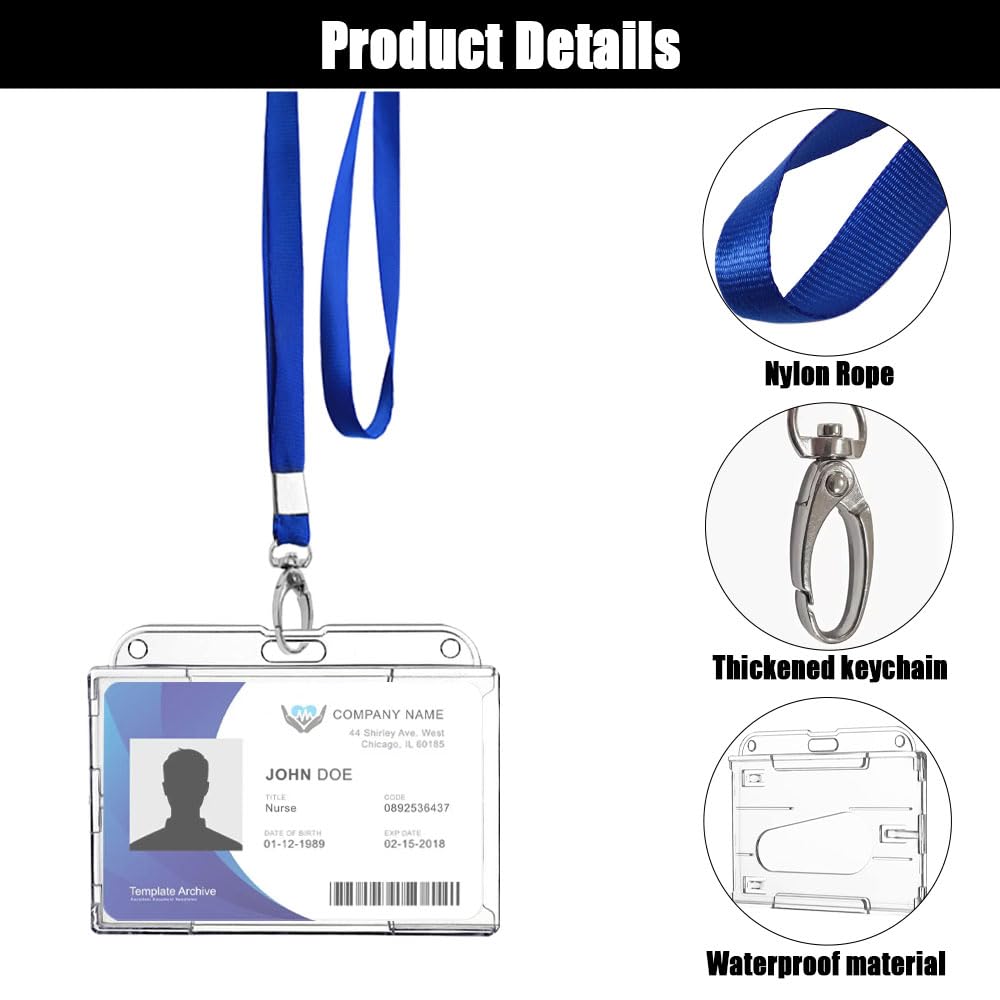 Pack 6 Fundas Duras Transparentes Para Tarjetas - Plástico ABS - Con Ranura Para Pulgar - Para 2 Tarjetas Cada Una