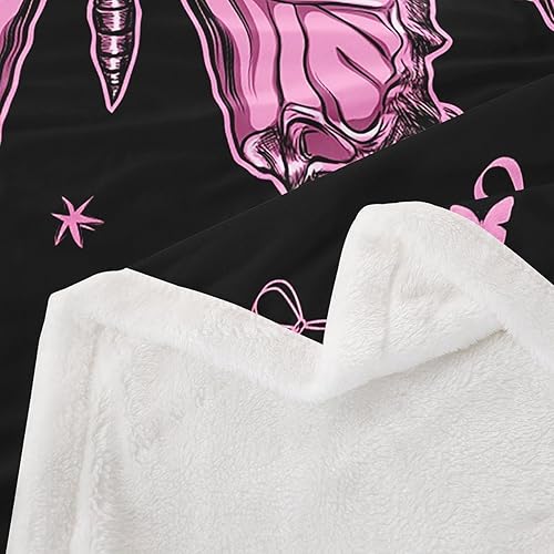 Miniatura 4 de Manta de franela de mariposa, manta de forro polar abstracta con cuerda de mariposa para decoración del hogar, sofá, sofá, manta de forro polar de