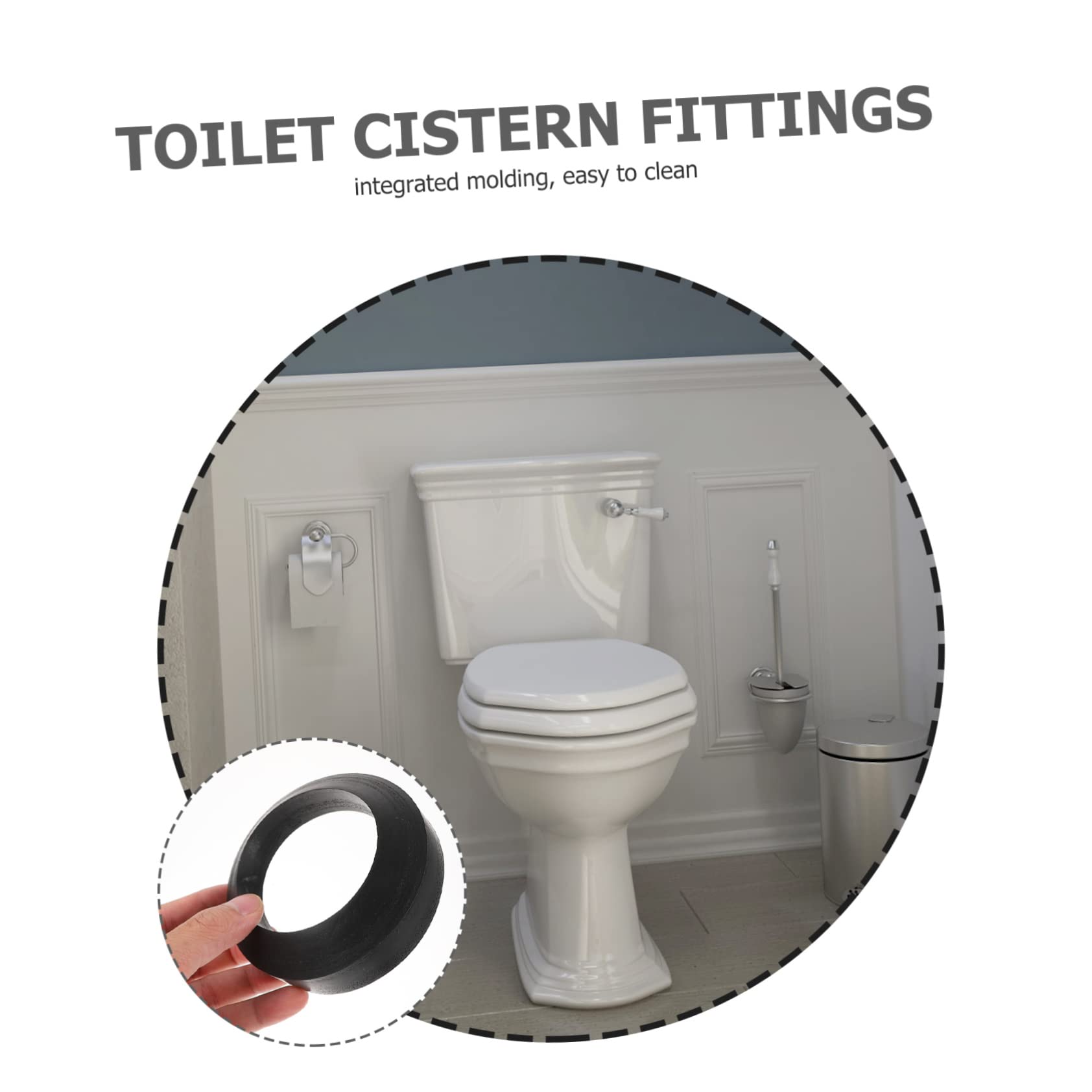 Uonlytech 3sätze Toilettenspülkasten Dichtungsring Bolzen Und Schrauben Universelle Toiletten Ersatzteile Für Einfache Installation Und Zuverlässige Abdichtung