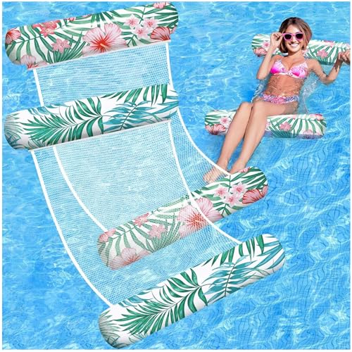 X2 Rede de piscina flutuante ou colchão de grelha de piscina. Tamanho para adultos. Piscina insuflável. Flutuadores 4 em 1 de uso múltiplo para natação, tapetes. Ideais para diversão e descanso.