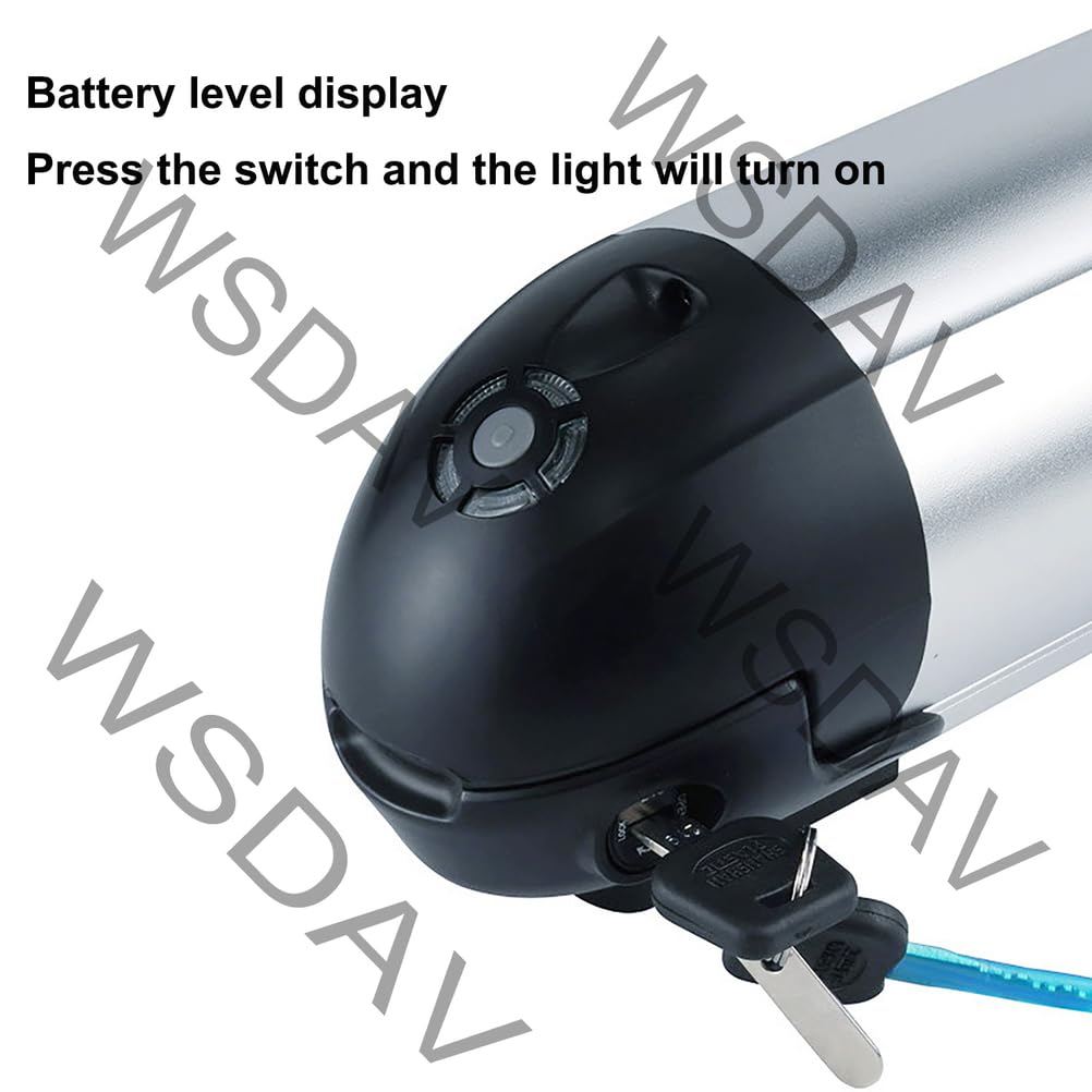Lithium-Ionen-Akku in Kesselform, 36 V, 8,8 Ah, 10,4 Ah, 11,6 Ah, E-Bike-Akkupack mit Ladegerät für 50-400-W-Mountainbike-Motoren,36v 11.6ah