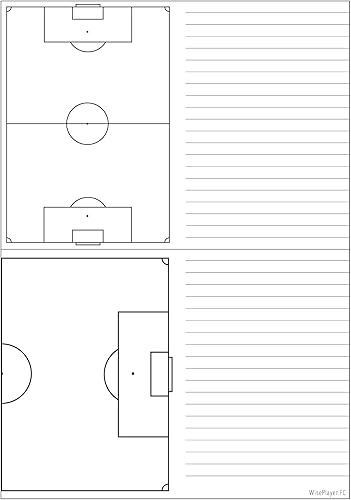 Miniatura 9 de WISEPLAYERFC Tabla de entrenamiento de fútbol, carpeta magnética de tácticas de entrenador de fútbol con bolsillo con cremallera