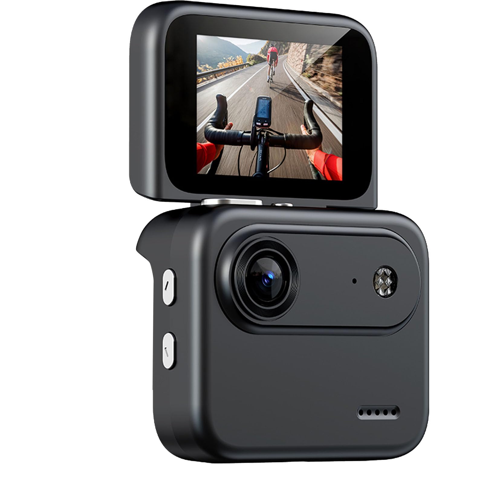 Pomya Action Camera with Flip Screen, 1080P HD 143 Wide Angle 8X Zoom for Cycling Skiing Hiking (Black)-image-41
