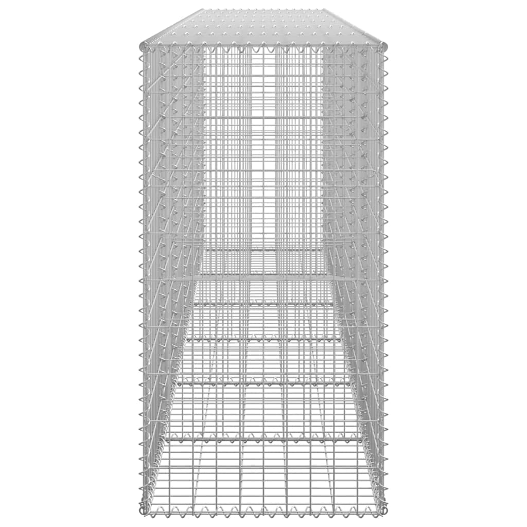 vidaXL Mur en gabion avec couvercles Acier galvanisé 300 x 50 x 100 cm