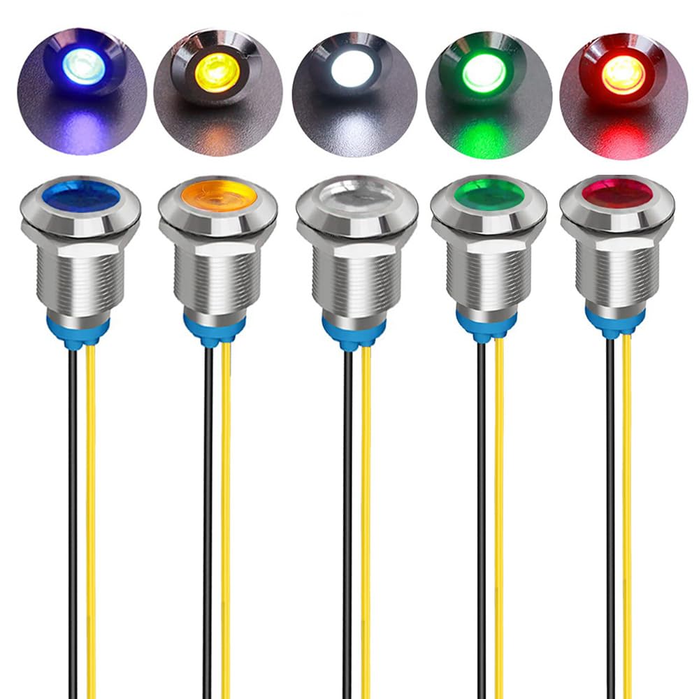 る！レンタ！5000×2枚 ポイント Amazon.co.jp: Kiligen 5個 12mm 110V-220VAC LED 防水