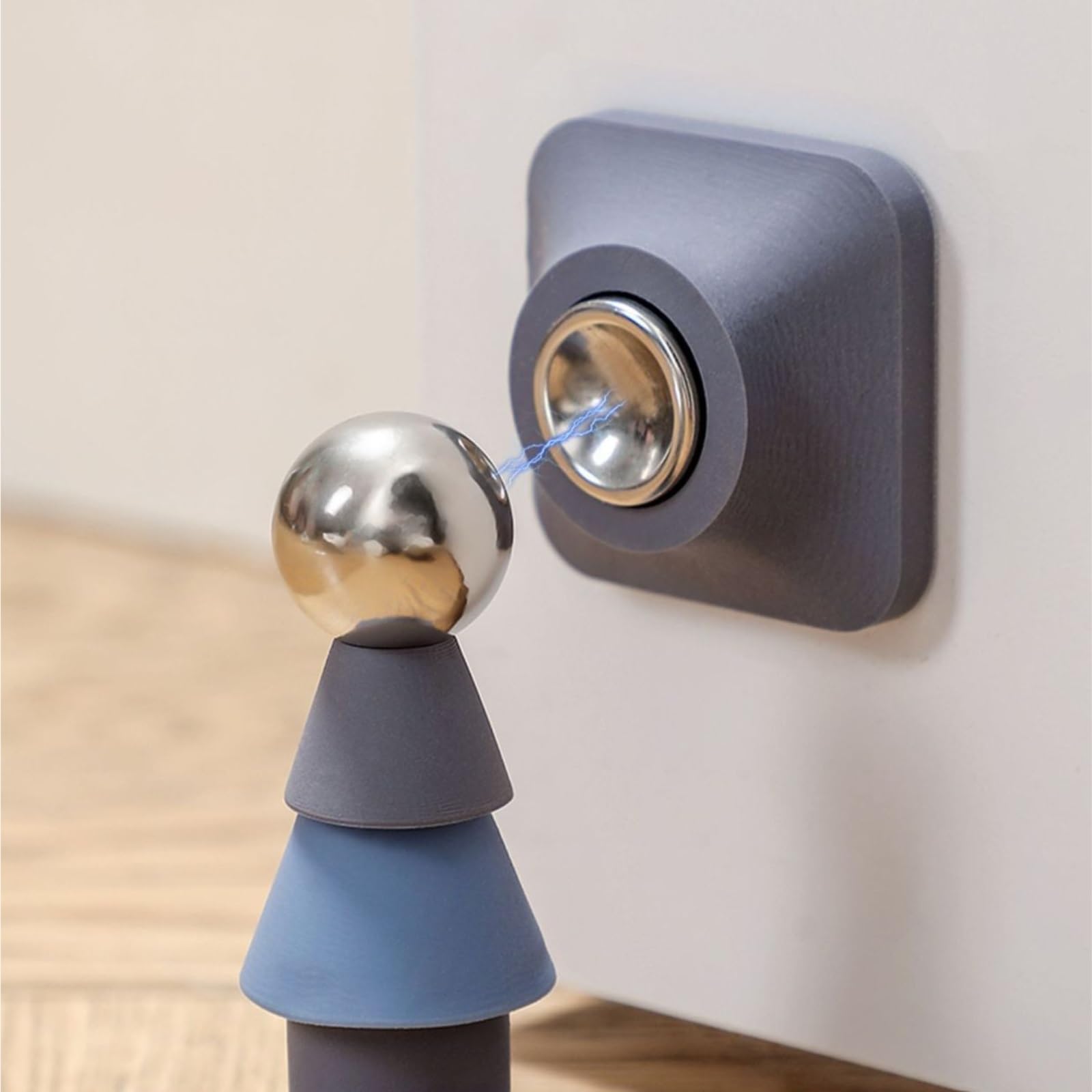 topes para puertas Tope de puerta magnético anticolisión, Hardware suave y silencioso, Tope de puerta magnético for pared for dormitorio y sala de estar suelo(Blu)