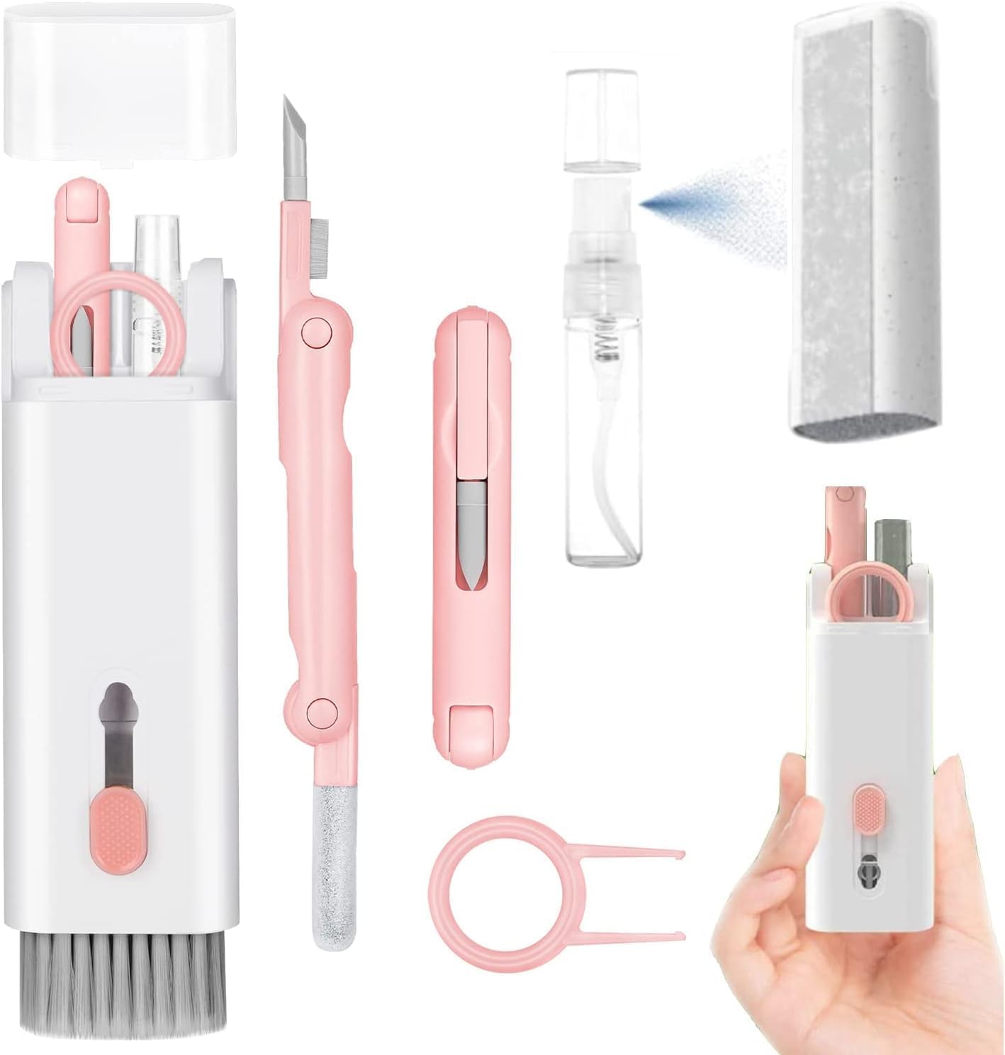 Sarjak 7 in 1 Electronic Cleaner kit – Keyboard Cleaner, Keyboard Cleaning Kit, Laptop Cleaner with Brush, Electronic Cleaner for…