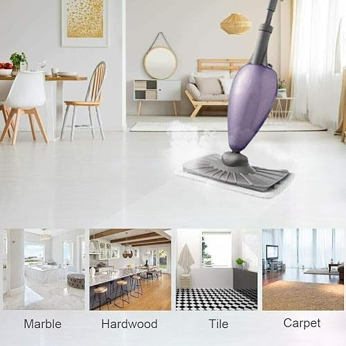 Miniatura 3 de 5 almohadillas lavables para trapeador de vapor, almohadillas de repuesto para vapor de limpieza de microfibra, aptas para trapeador de vapor y