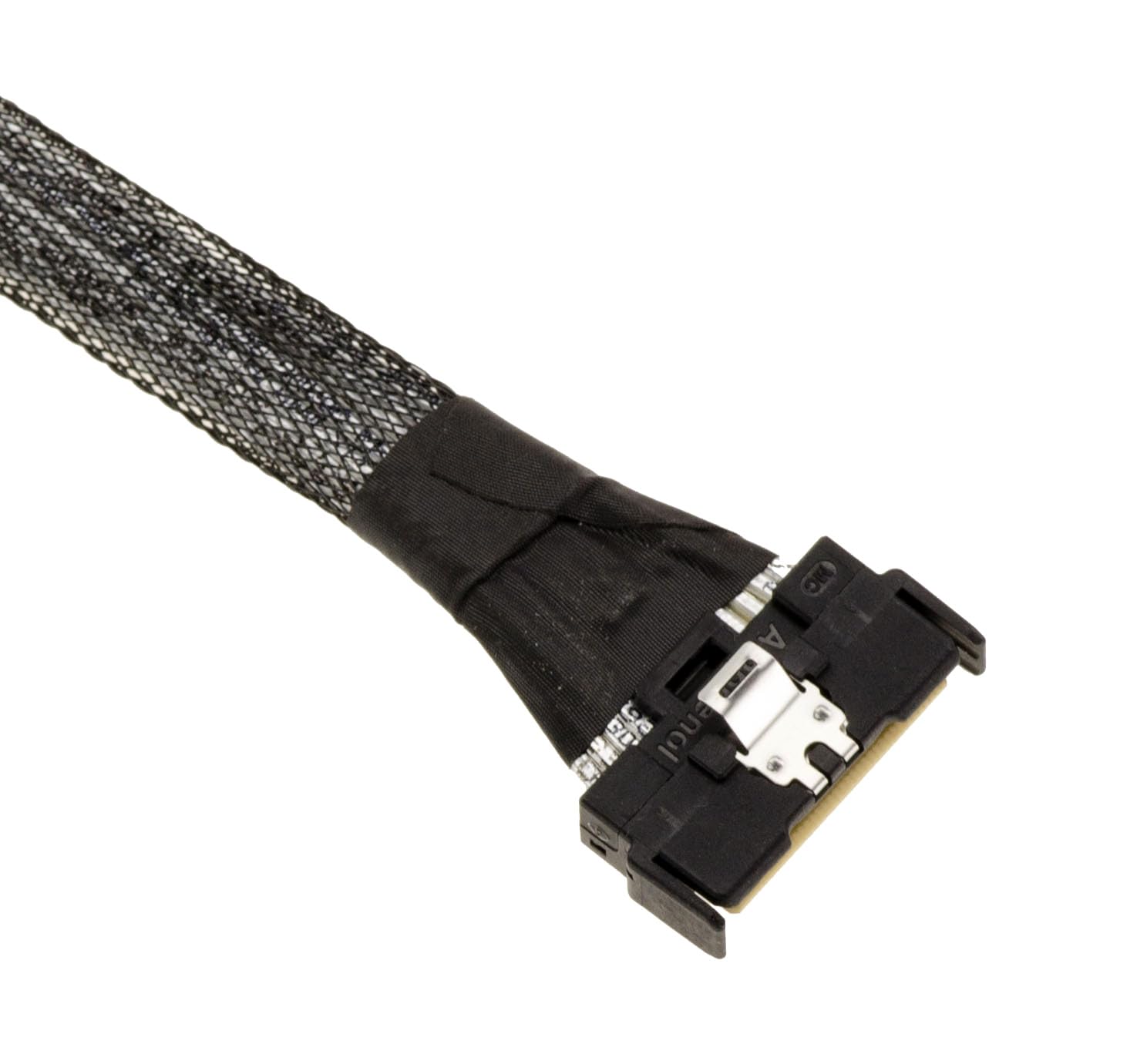 KALEA-INFORMATIQUE Cavo PCIe 5.0 con connettori MCIO 8i 74 pin maschio-maschio lungo 80 cm. MCIO 74 pin x8 PCIe Gen 5