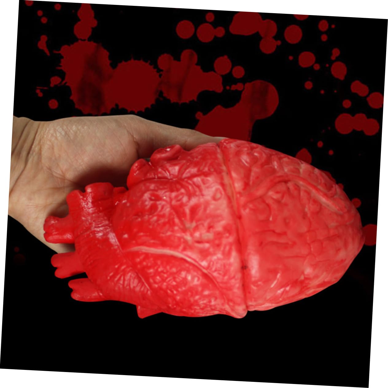 5 Pezzi Mano di Halloween Rossa in Plastica, Oggetti di Scena Horror