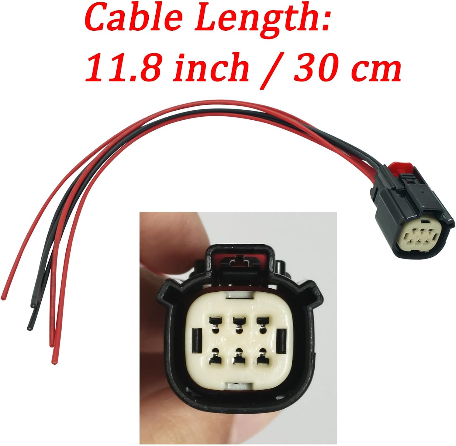6 Pins Projector Headlight LED DRL Wiring Harness Connector Pigtail Plug Fit for Chevrolet Traverse Blazer Malibu Colorado 2015-2022 on Headlight 84686137 84887857 84987046 84707376