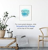 Vista 5 de Positive Mind Unframed Wall Art Print - Watercolor Typography - Makes a Great Gift for Home Decor - Inspirational and Motivational - Ready to Frame