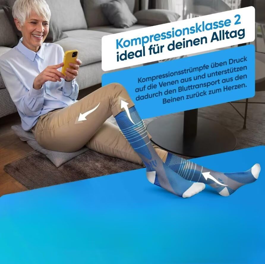 SWZEC Minasa - Kompressionsstrümpfe für schmerzfreie Beine und Füße Original