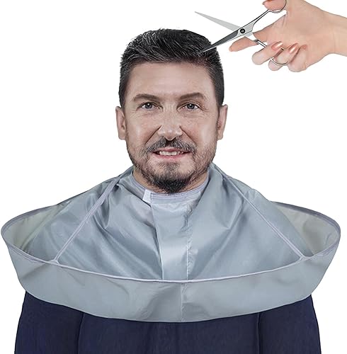 Miniatura 1 de Capa de corte de pelo | Capa de peluquería con diseño de paraguas de 23.6 in para adultos, suministros de peluquería para hombres y mujeres,
