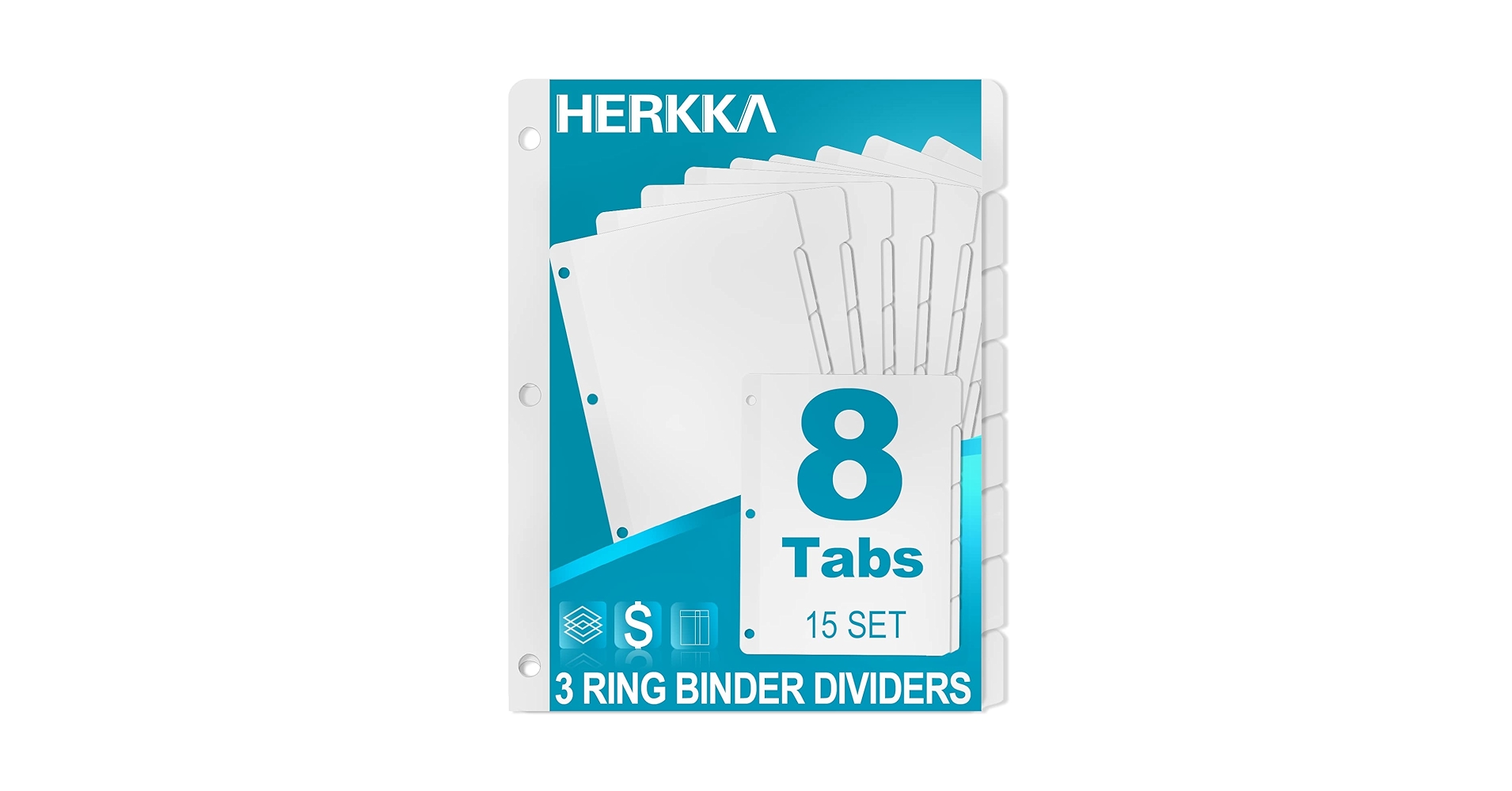 askページ！！！ Amazon.com : zmybcpack 3 Ring Binder Dividers with 8-Tabs