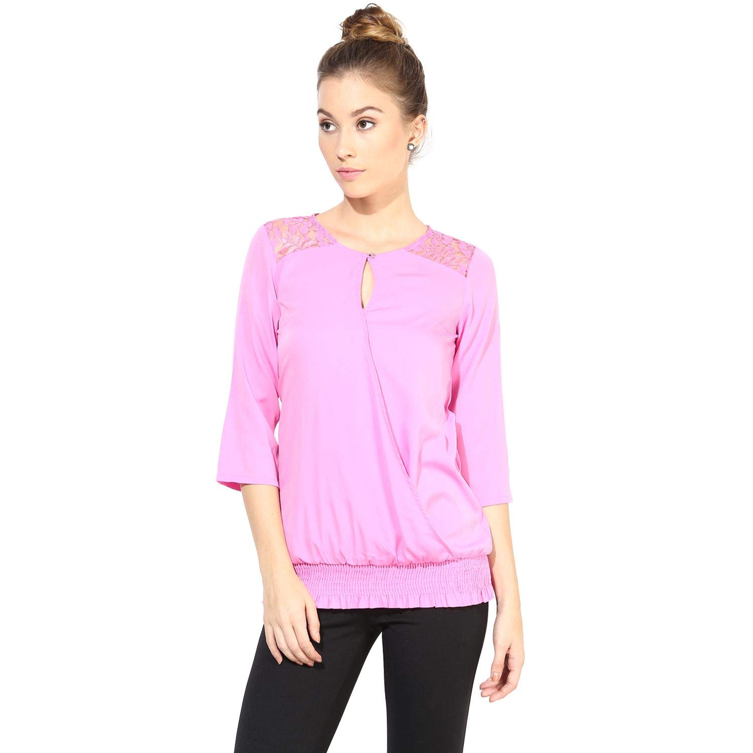The VancaRound Neck Blouse For Women