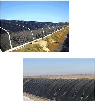 2M X 4M Black Heavy Duty Polythene Plastic Sheeting, 700g Thickened Garden Grow Polythene Cover Sheets for Gardening Insulation and Building Rubble Protection
