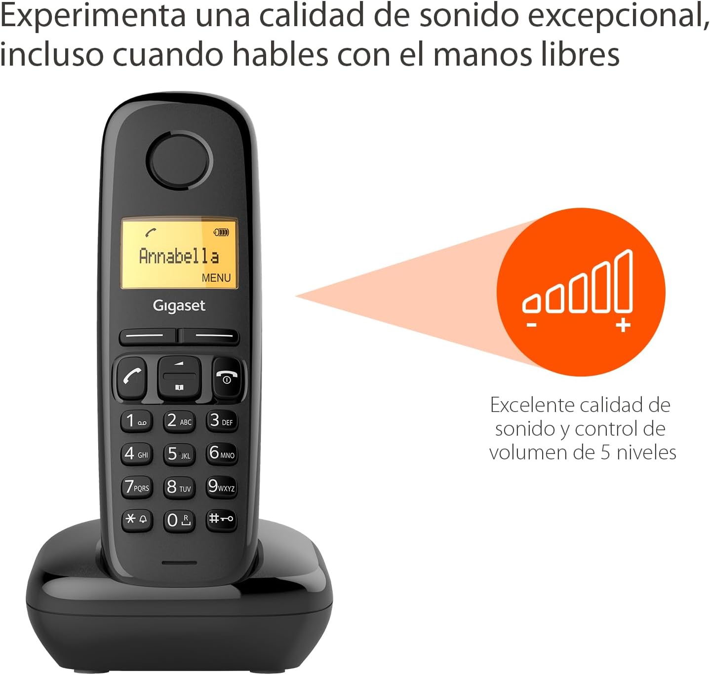 Gigaset A170 Handset with Sound Quality Indicator