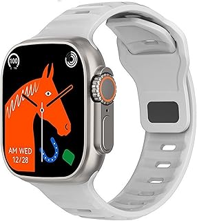 NICBEL JAITEA Smart Watch Ultra Men Women Smartwatch Bluetooth Calls Temperature Measuring Hiw Monitoring Wireless Charging (Color : Green 1, Size : Taille unique)(Taille unique,White1)