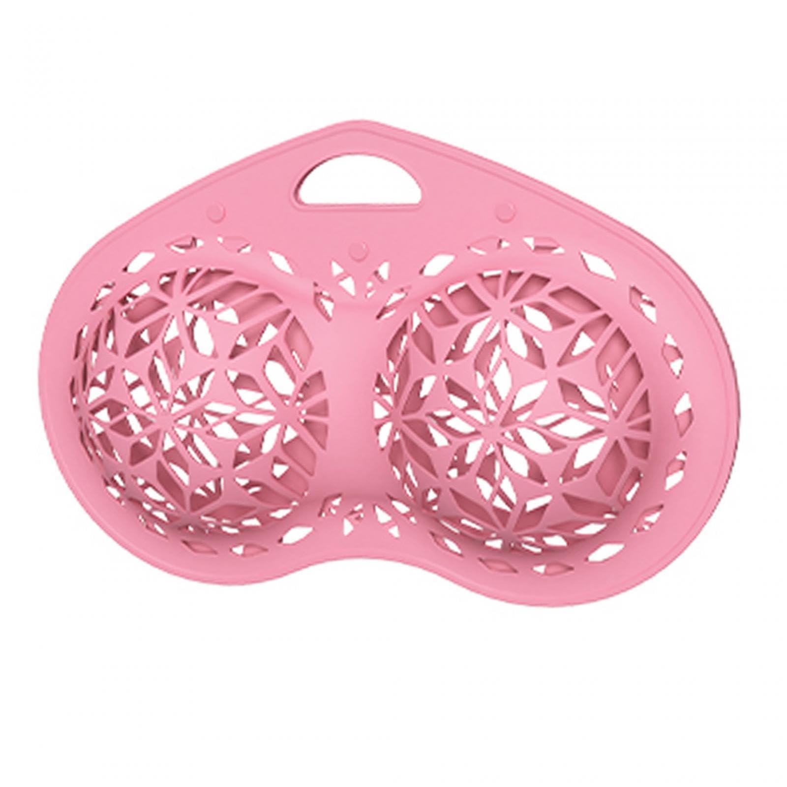 Lot de 3 sacs de lavage en silicone pour soutien-gorge de sport, écharpe, cravates, rose, 380 x 247 x 67 mm