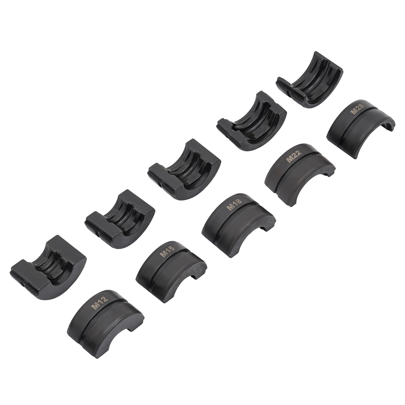 Mordaza de presión M12-M28 para herramientas de prensado, contorno M, diámetro interior 12 mm, 15 mm, 18 mm, 22 mm, 28 mm, para pinzas de presión manual, tubo de cobre, tubo de acero inoxidable C