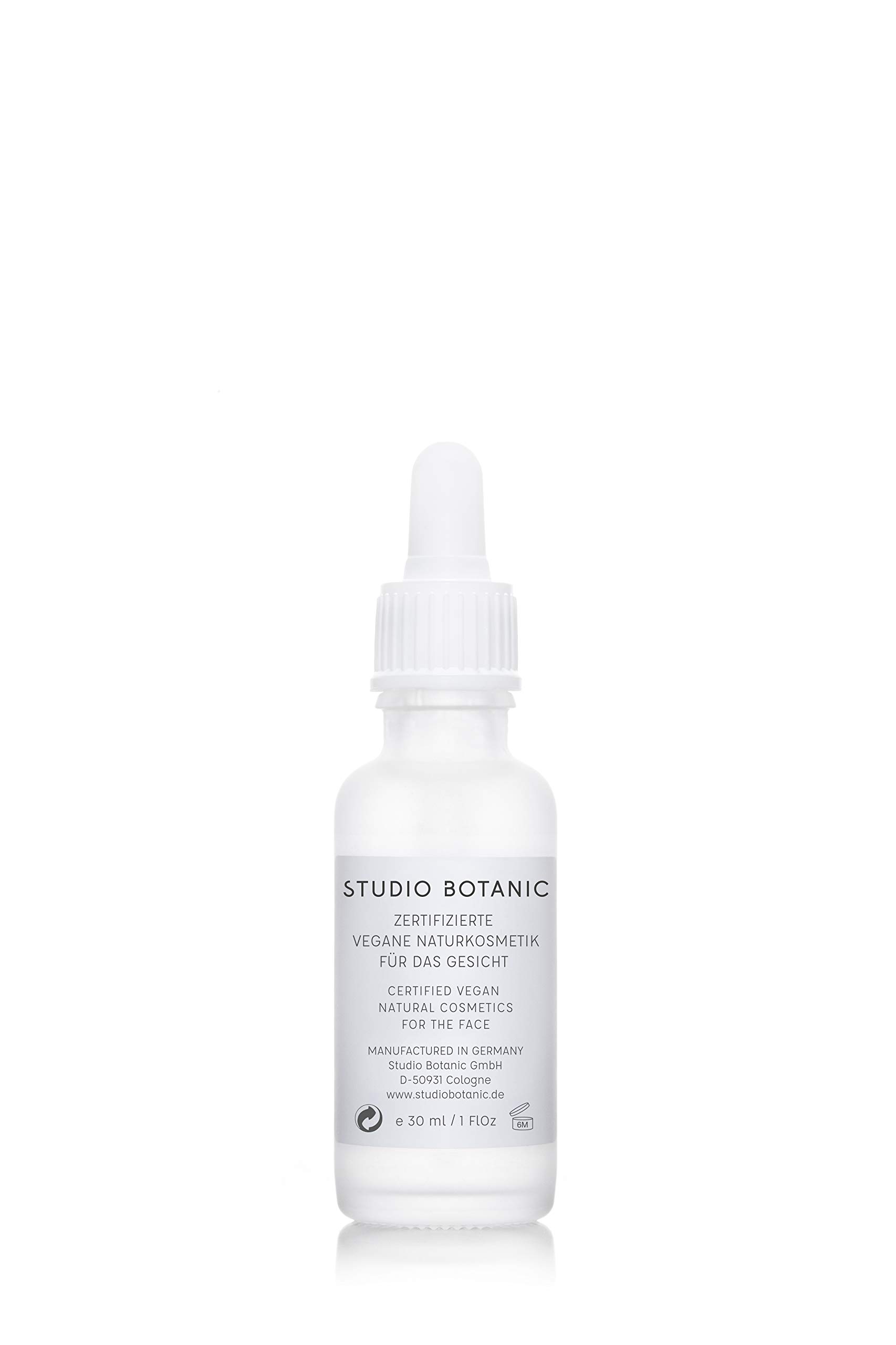 Studio Botanic Gesichtsserum 30 ml – regenerirende Gesichtspflege mit Ginseng Peptid & Resveratrol Ferment als Alternative zu Retinol & Retinal – Hyaluronsäure & Bio Gurkenextrakt – Naturkosmetik