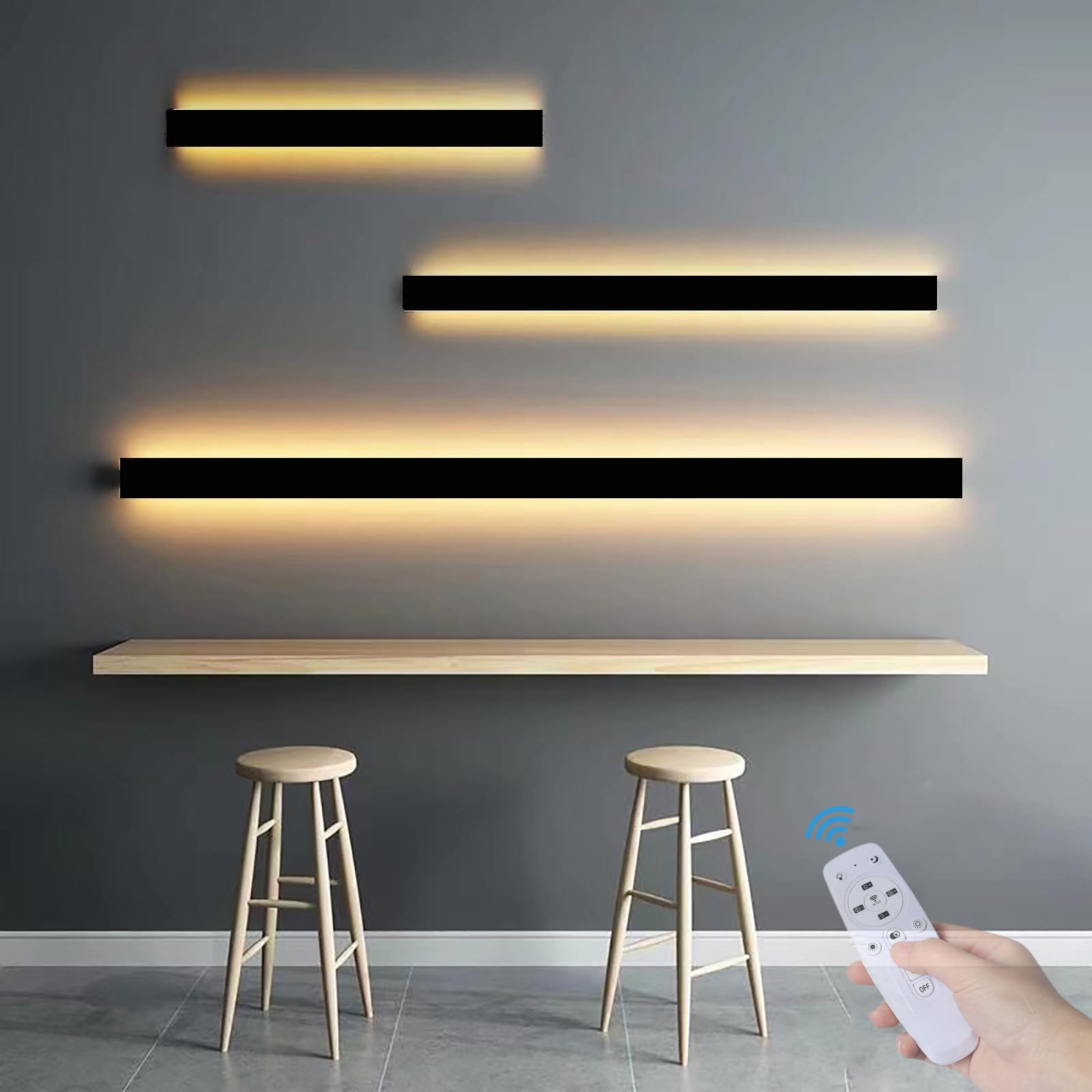 Aplique de pared interior regulable de 80cm estilo moderno 8