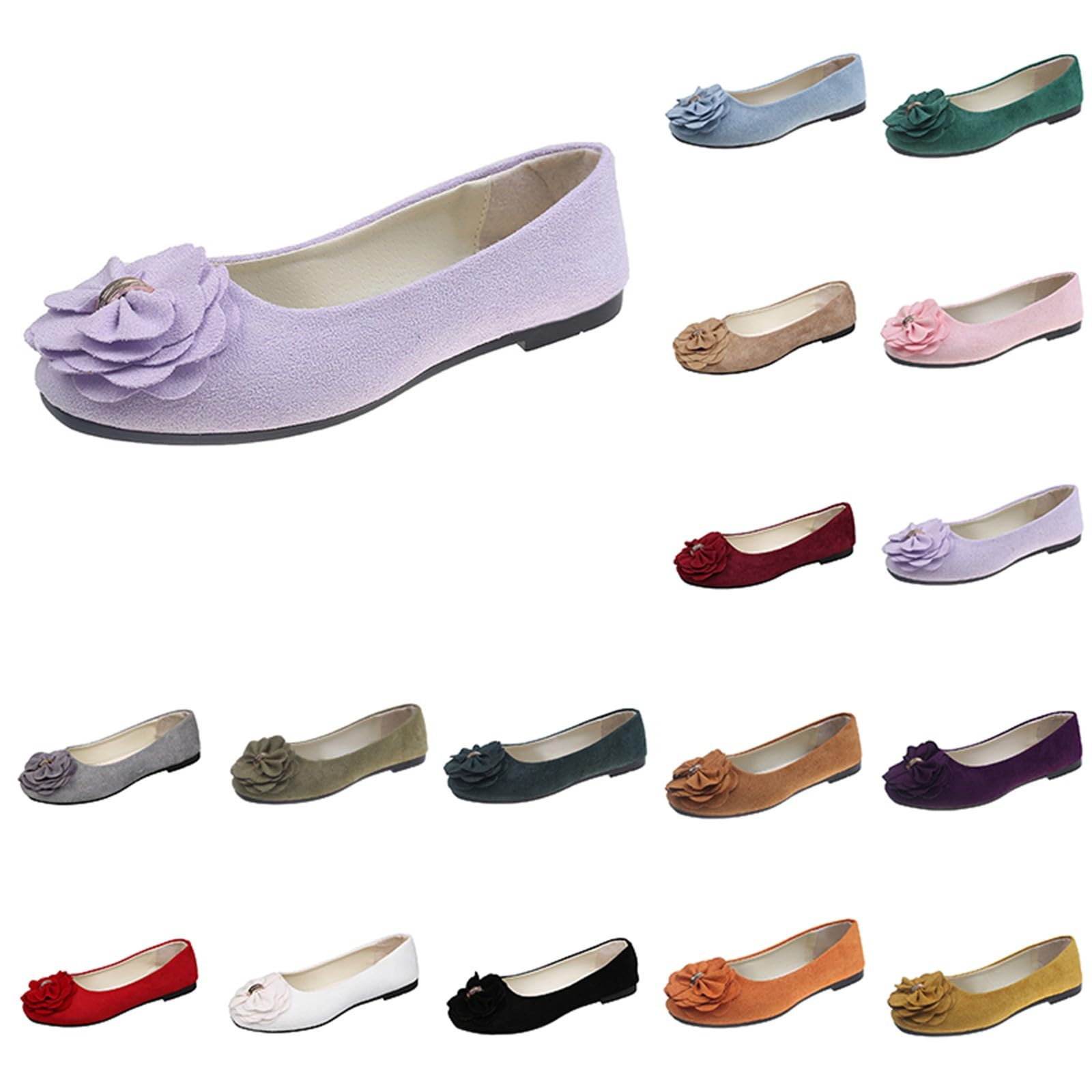 Ballerine Mary Jane Donna con Tacco - Scarpe Basse Pianta Larga