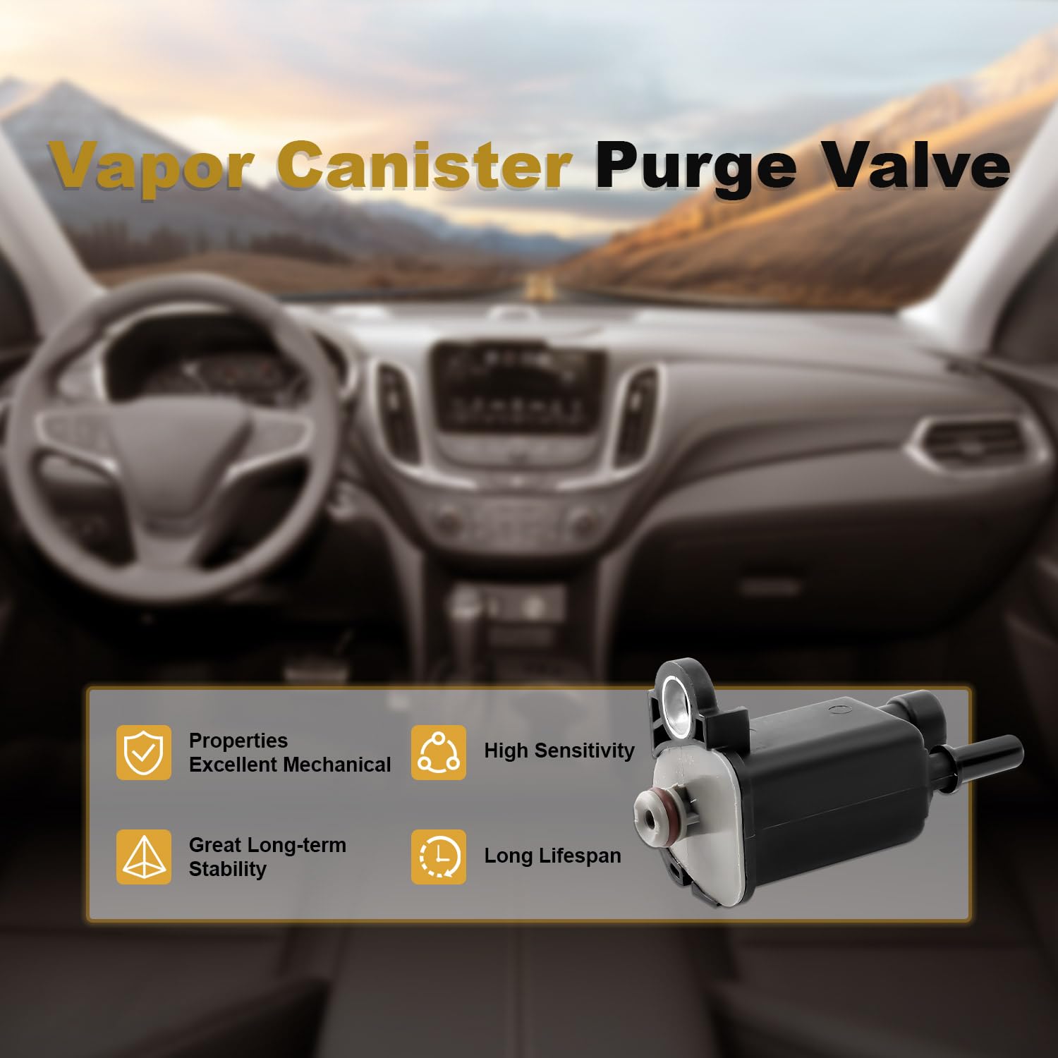 12592015 Valvola di spurgo del contenitore di vapore compatibile con Chevy Silverado Express 1500 Impala Malibu GMC Sierra Savana1500 sostituisce # 214-1473