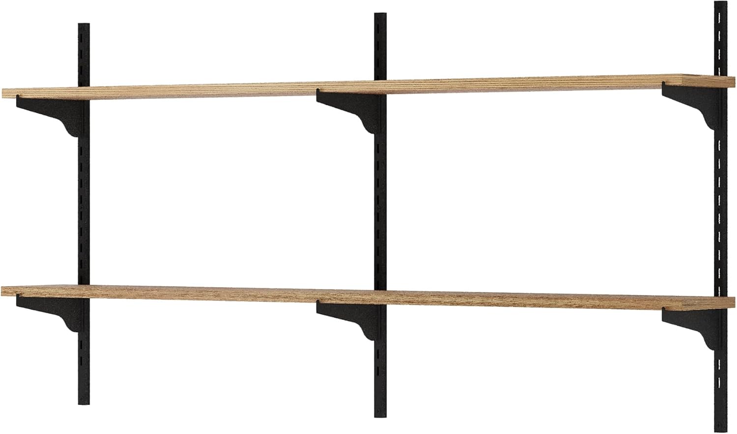 Wallniture Turin 48 inch Floating Shelf, Wooden Shelf for Wall, Adjustable Wall Shelves for Display, Storage, Organization and Decor for Living Room, Kitchen, Office (48'' x 6'' | 4-Tier)