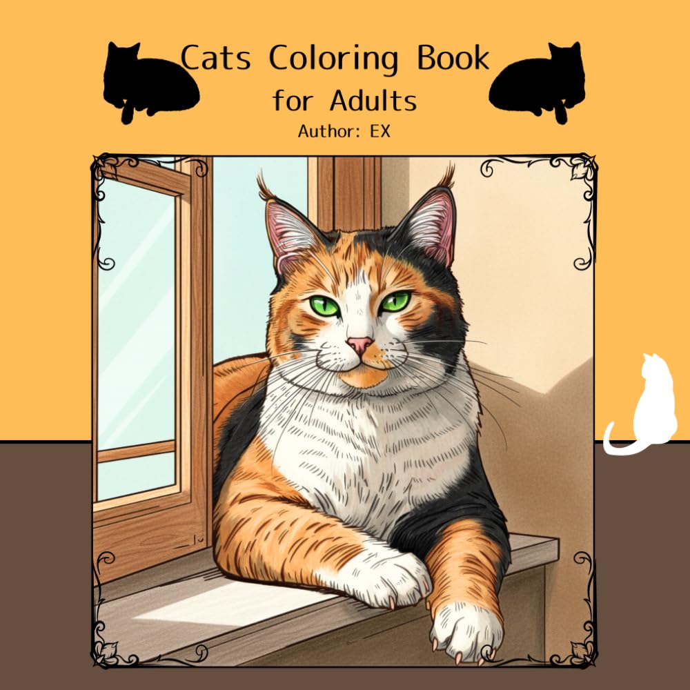 Cats Coloring Book for Adults