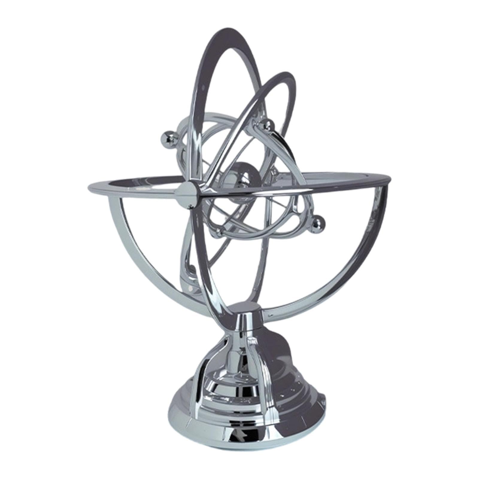 Juguete de Escritorio Científico, Adorno Electrónico Oscilante, Modelo de Planetario, PP, Adecuado para Mesa de Estudio en Casa, Plata, Individual