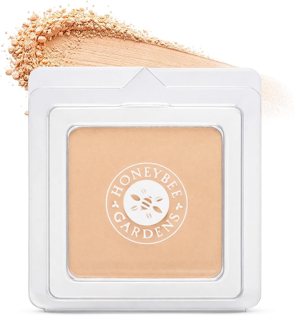 Pressed Mineral Powder Foundation Refill – Luminous Light Warm Neutral, Adjustable Light Coverage Matte Pressed Powder Foundation, Made Without Talc Face Makeup, Luminous