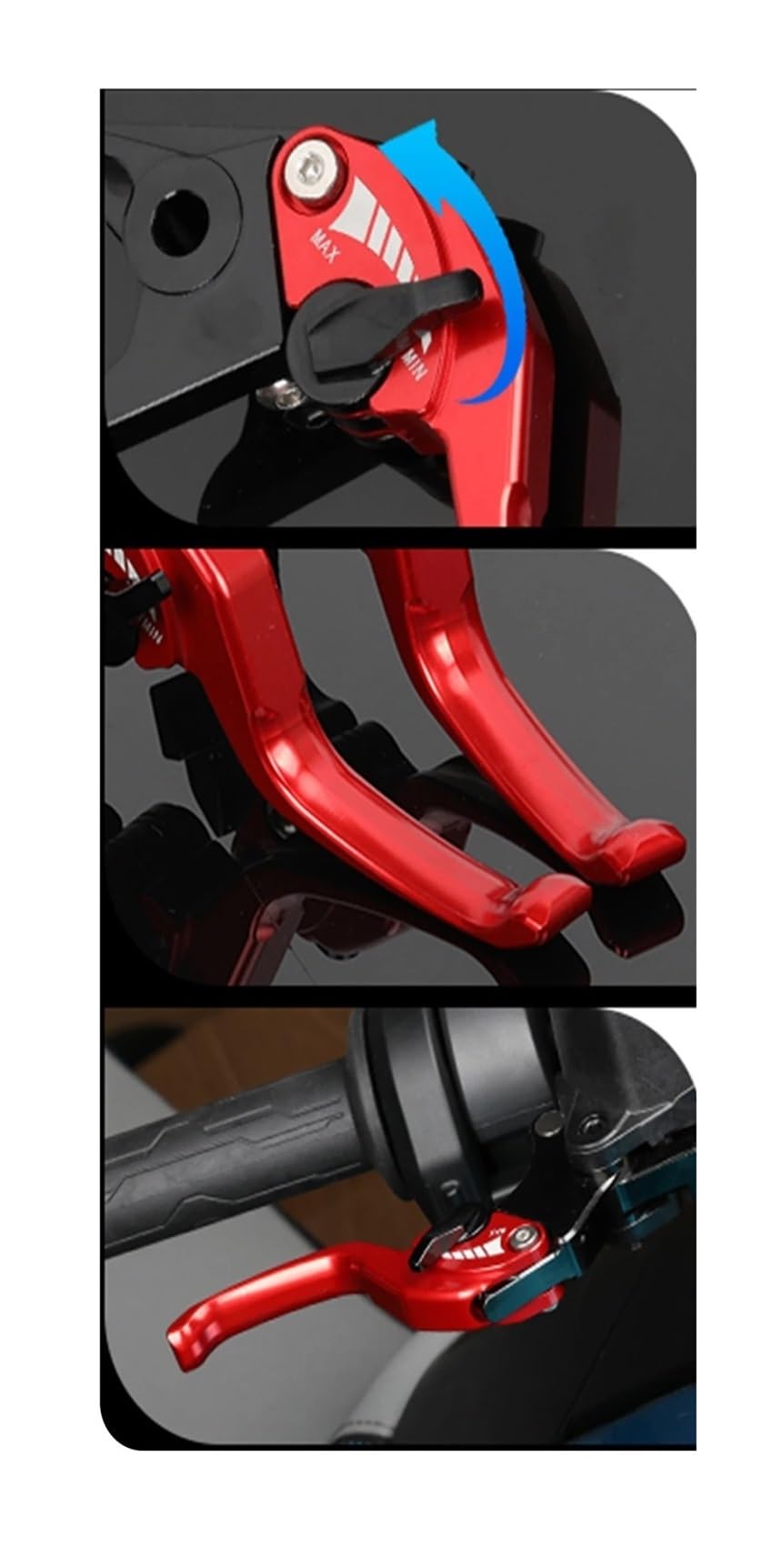 Manillar Manetas Embrague para CFMOTO para CF Moto para 450MT 450 MT CF450MT Motor Ajustable Freno Corto Embrague Manija Protectora Palancas(2)