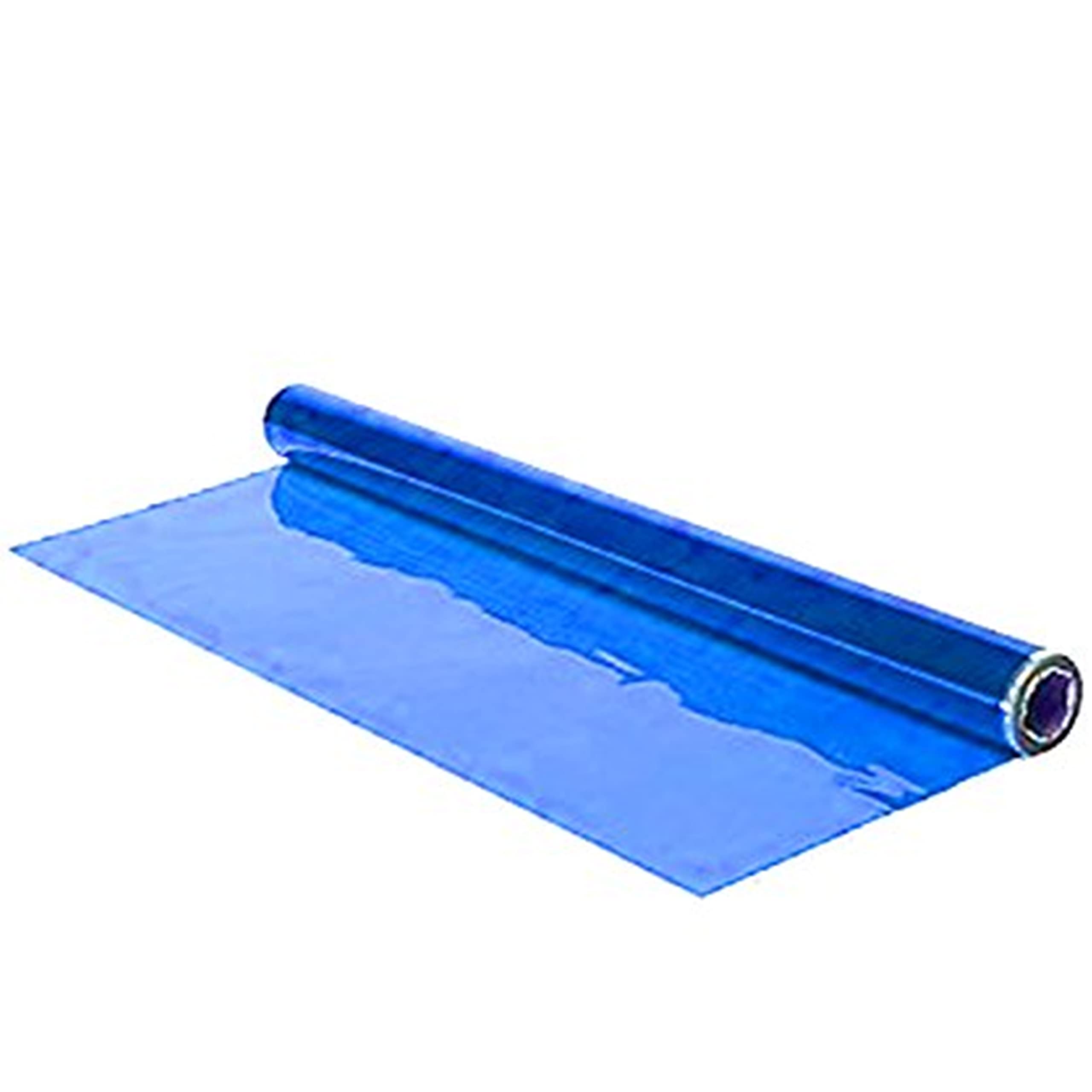 Cellophane Roll - Colourfast Acid Free - Gift Wrap Florist Clear/Coloured (Blue 4.5m x 50cm)