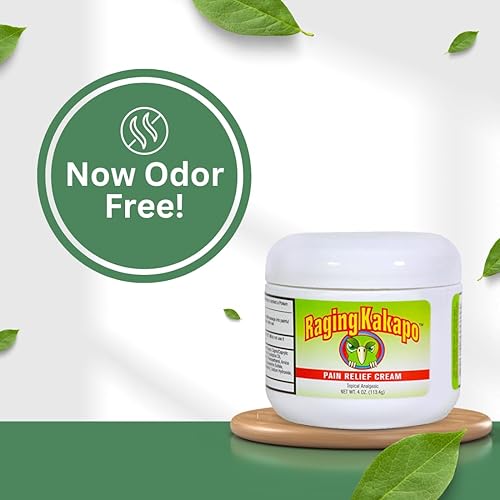 Miniatura 2 de Crema para aliviar el dolor Raging Kakapo, 4 onzas, indicada para aliviar el dolor articular, de rodilla, espalda, codo de tenista, fibromialgia,
