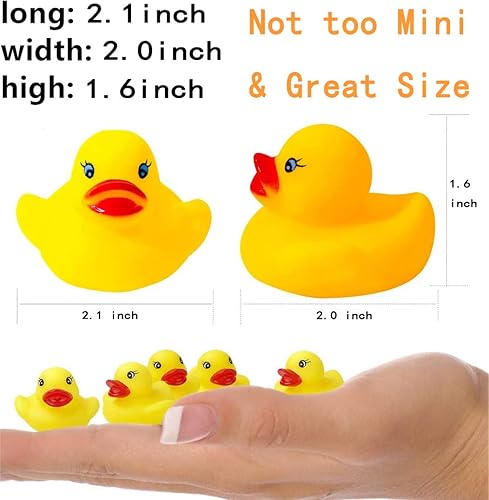 Miniatura 3 de Juego de 50 juguetes de baño de goma para baby shower, baby shower, fiesta de cumpleaños, regalo