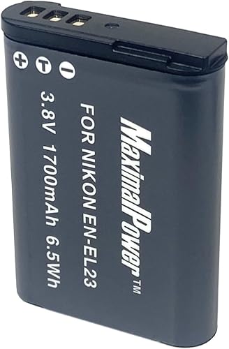 Miniatura 7 de Maximal Power DB NIK EN-EL23 Batería de cámara digital (negro)