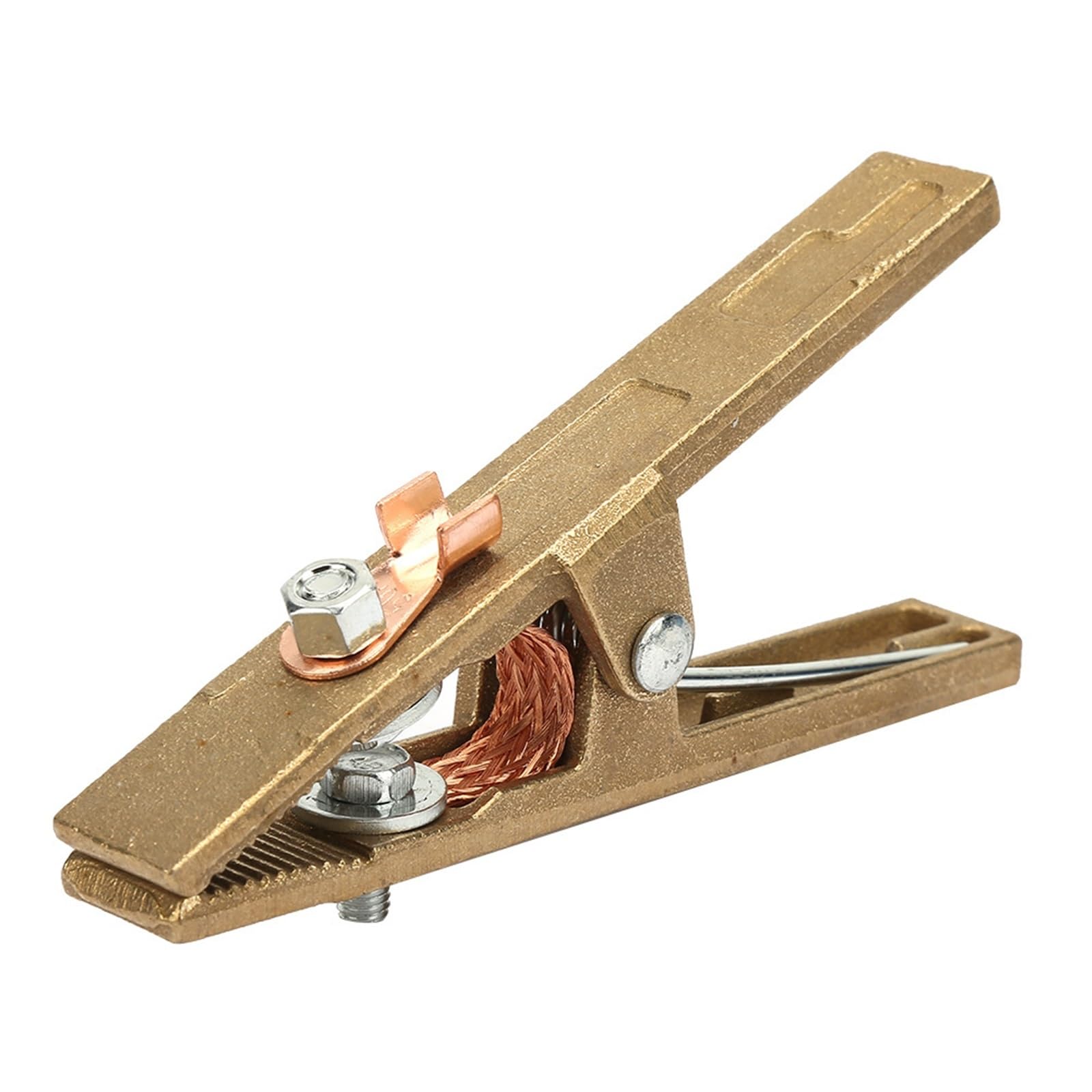 VAYEODEYU Welding Ground Clamp Earth Clamp 260A 300A 500A Brass A Shape Ground Welding for Machine(260A)
